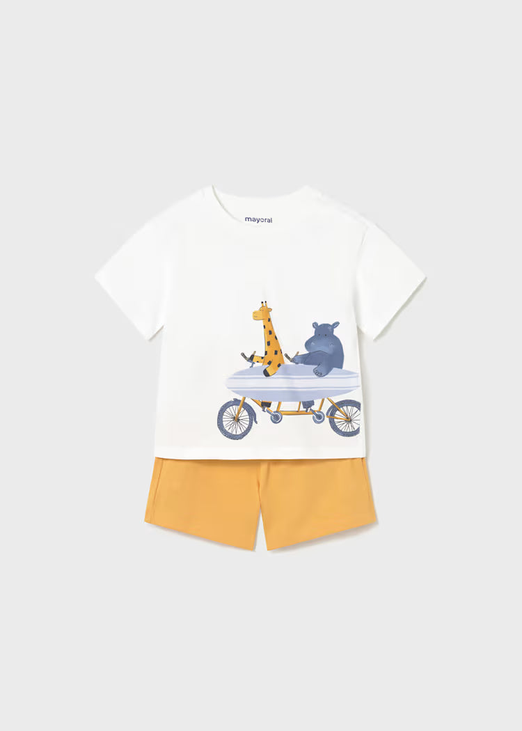 Conjunto punto pantalón y camiseta surf bebé