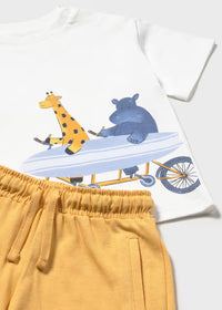Conjunto punto pantalón y camiseta surf bebé