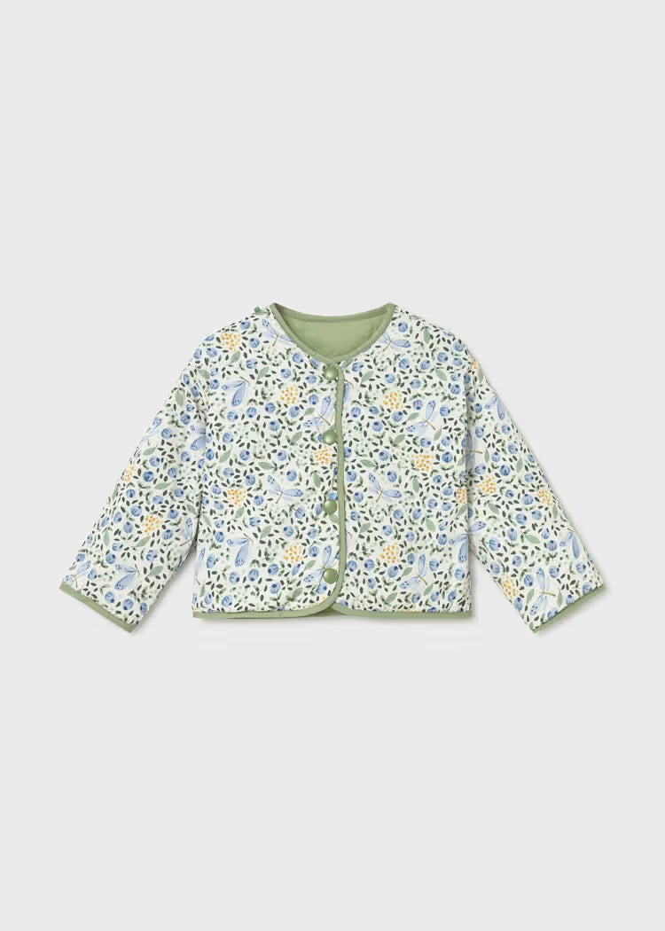 Cortavientos acolchado estampado reversible bebé