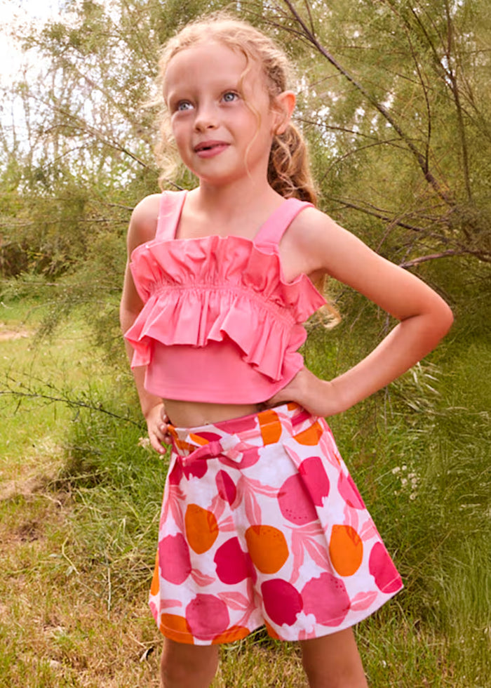 Falda pantalón tablas ceremonia niña