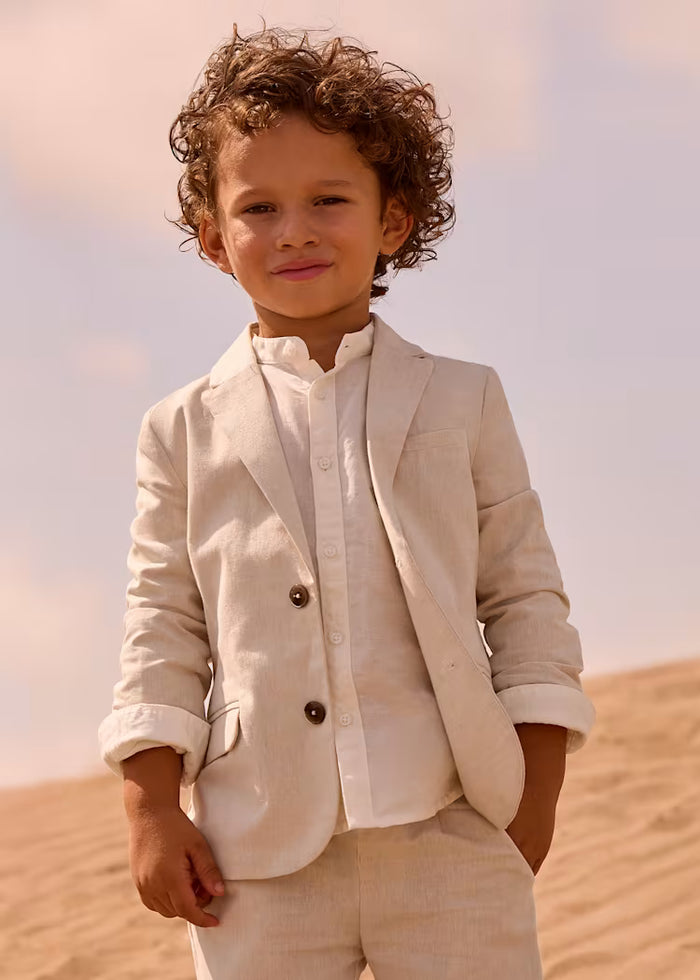 Chaqueta + pantalón  de lino niño