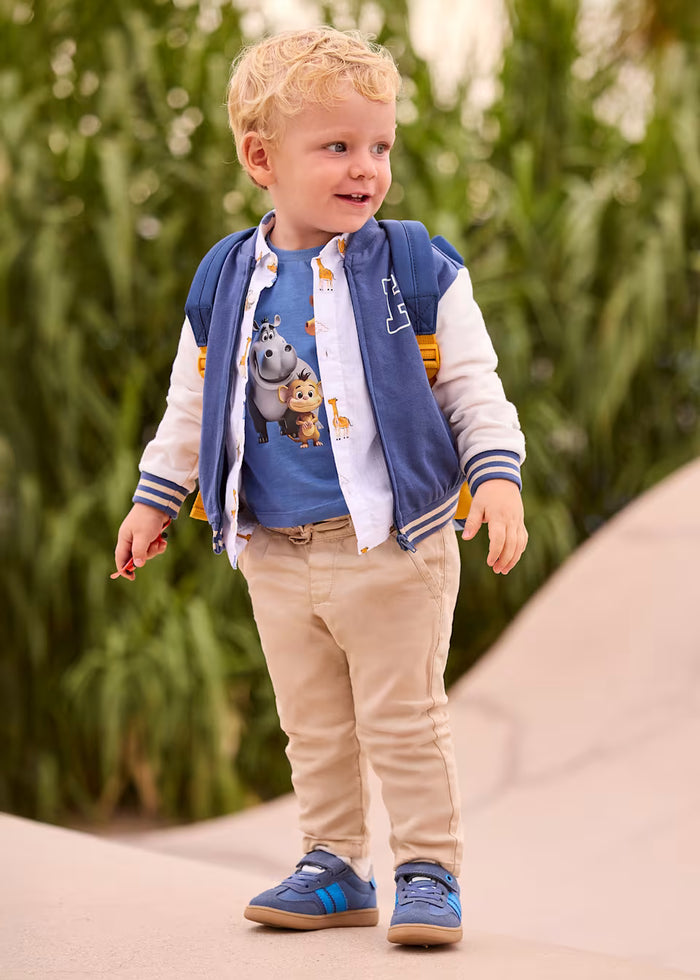 Pantalon relaxed con lino bebé