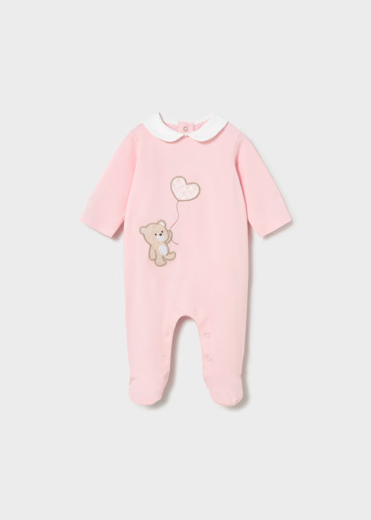 Pijama osito bordado recién nacida