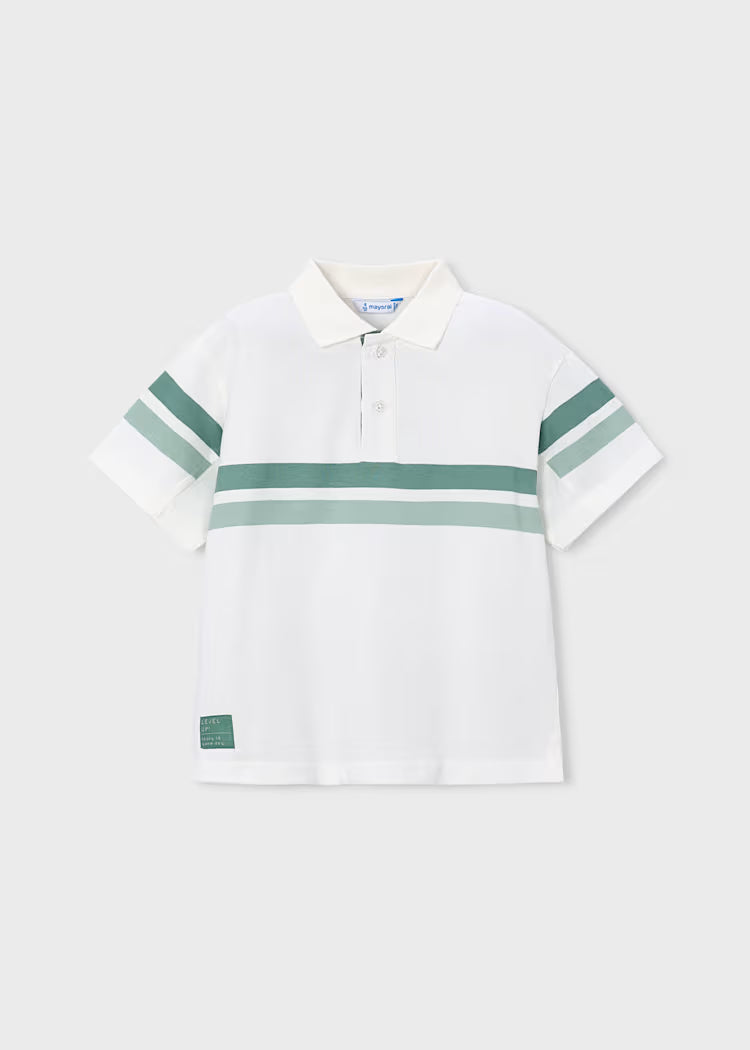 Polo con bandas decorativas niño