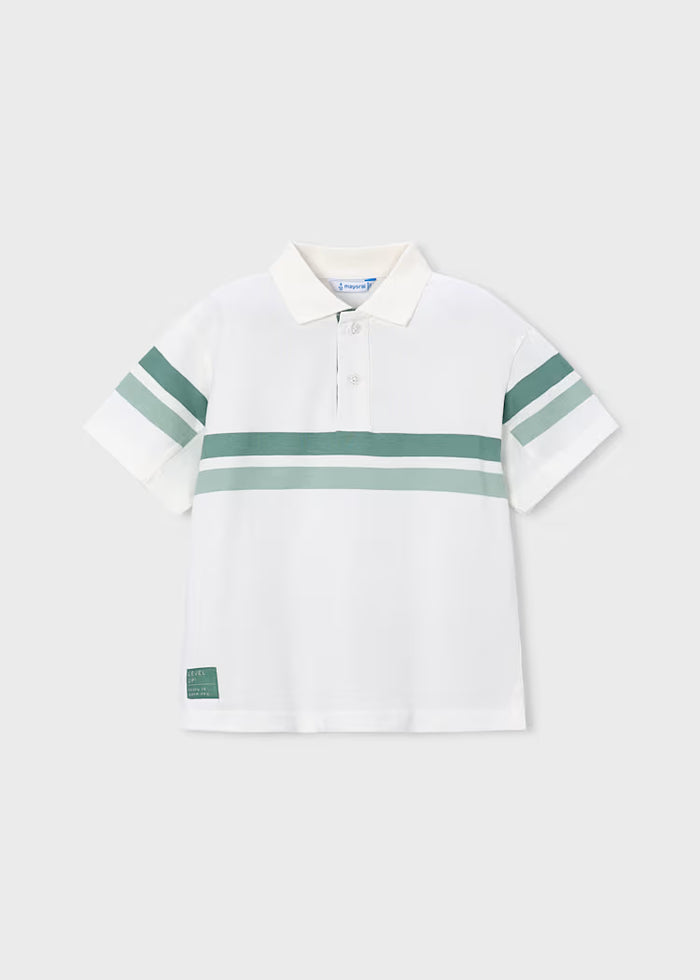 Polo con bandas decorativas niño