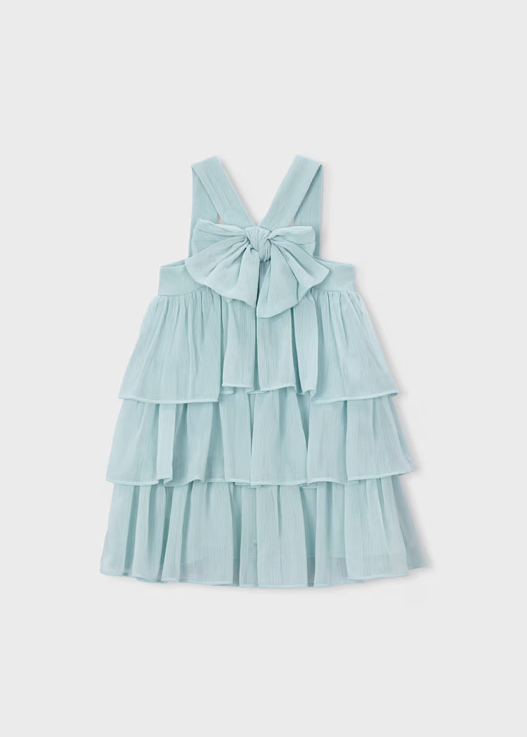 Vestido bambula volantes niña