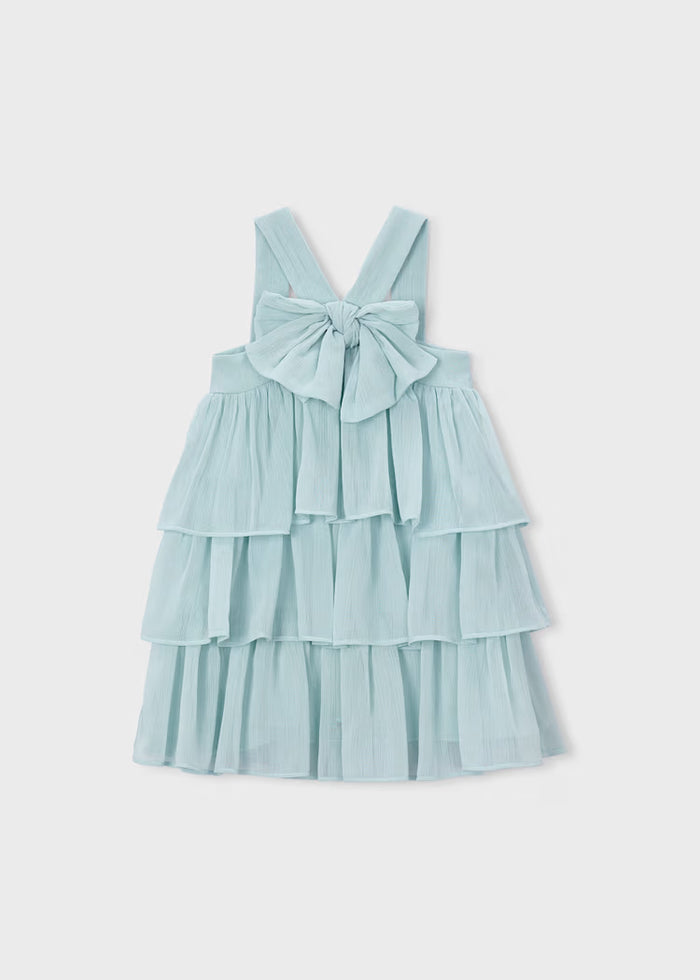 Vestido bambula volantes niña