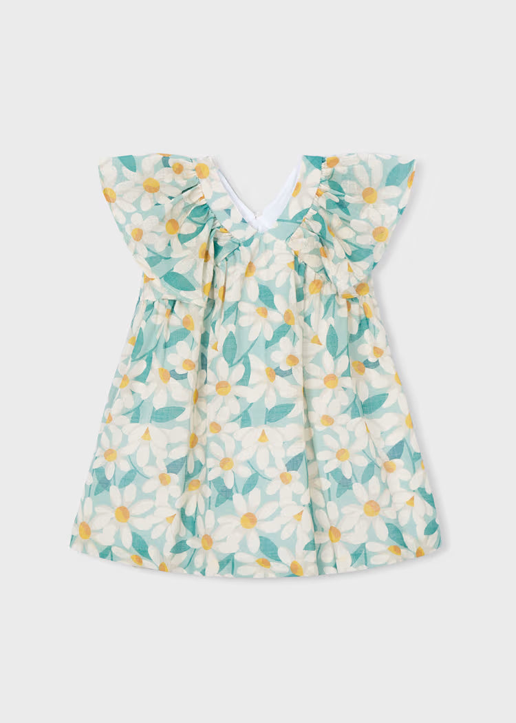 Vestido ceremonia estampado flores niña