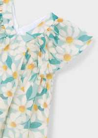 Vestido ceremonia estampado flores niña