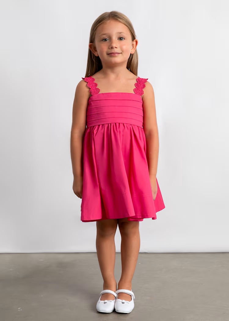 Vestido ceremonia satén niña