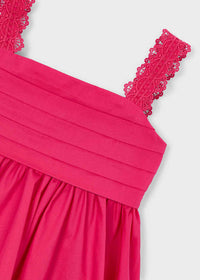 Vestido ceremonia satén niña