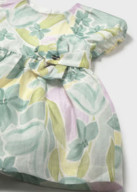 Vestido de ceremonia estampado flores bebé