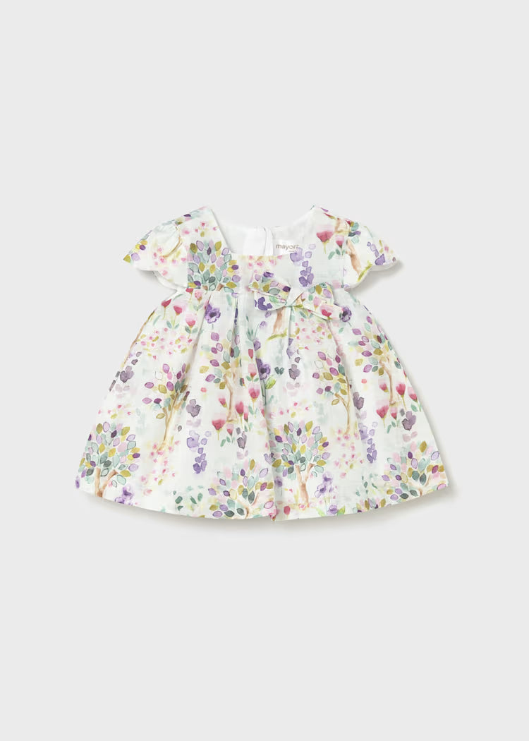 Vestido estampado ceremonia recién nacida