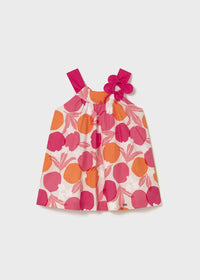 Vestido estampado flor bebé