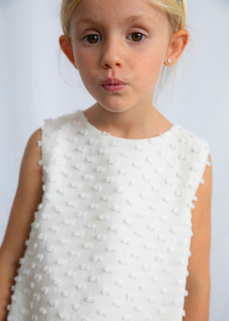 Vestido plumeti niña
