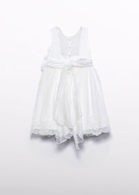 Vestido tul bordado lazada niña