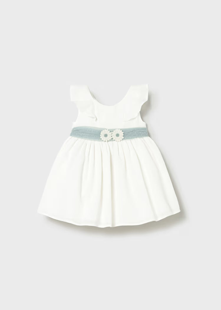 Vestido tul con fajín bebé