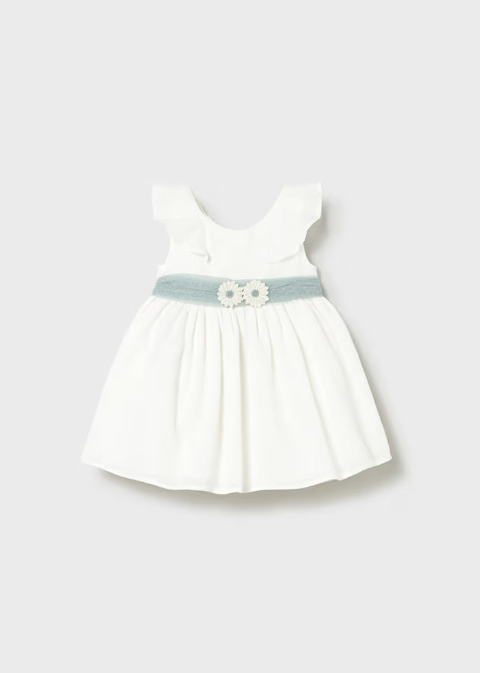 Vestido tul con fajín bebé