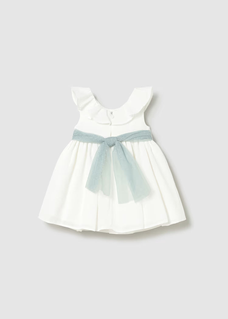 Vestido tul con fajín bebé