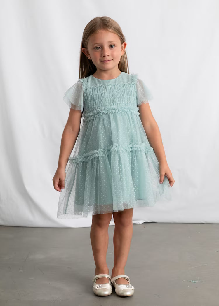 Vestido tul plumeti niña